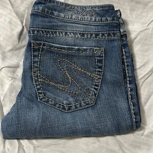 Silver Jeans Dark Blue Flare Women's Jeans